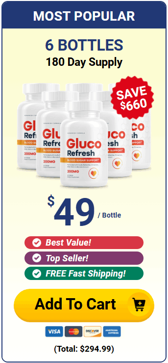 Buy Gluco Refresh 6 Bottle